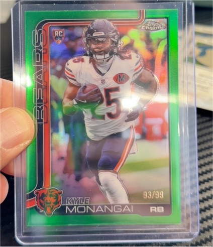 2025 Topps Chrome #382 Kyle Monangai — front
