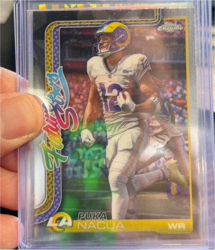 2025 Topps Chrome #FS-23 Puka Nacua Future Stars — front