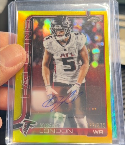 2025 Topps Chrome #22 Drake London — front