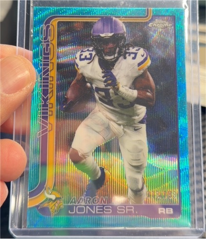 2025 Topps Chrome #201 Aaron Jones Sr. — front