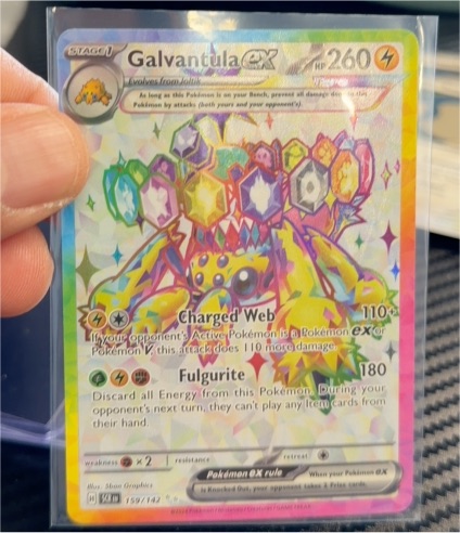 2024 Pokémon Scarlet & Violet Stellar Crown #159 Galvantula ex — front