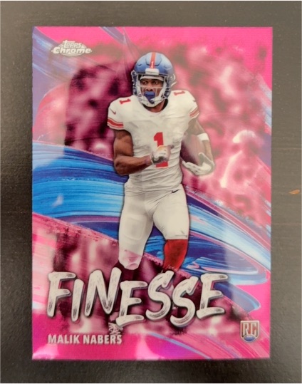 2024 Topps Chrome Finesse #F-6 Malik Nabers — front