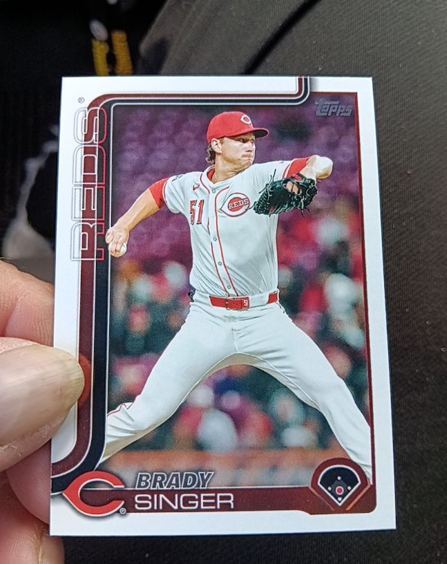 2025 Topps Update Series #US344 Brady Singer — front