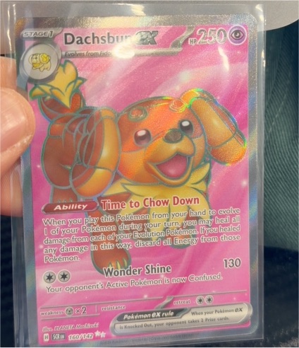 2023 Pokemon Sv07 Stellar Crown #160 Dachsbun ex — front