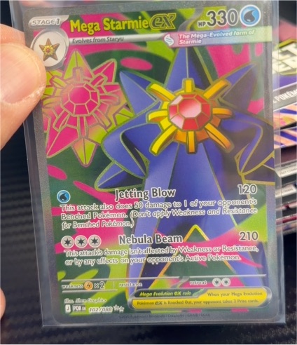 2022 Pokémon Mega Starmie EX 102/088 — front