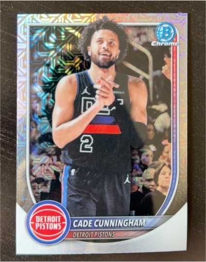 2025-26 Bowman Chrome #BCV-74 Cade Cunningham — front