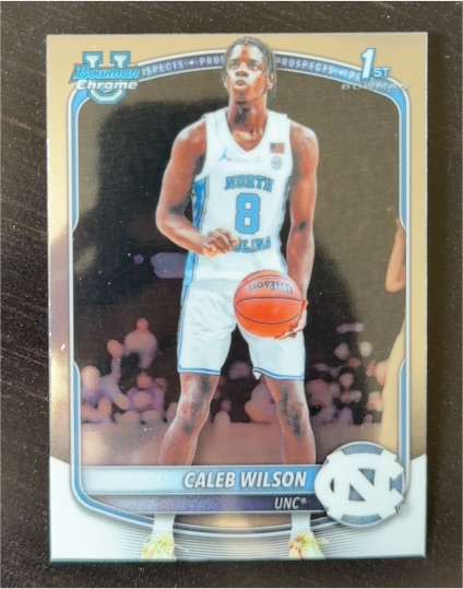 2025 Bowman Chrome 1st Bowman #BCP-83 Caleb Wilson — front