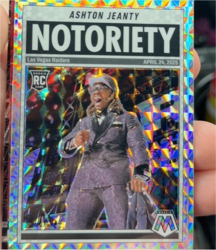 2025 Panini Mosaic #18 Ashton Jeanty Notoriety — front