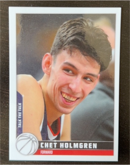 2022 Topps X #16 Chet Holmgren Talk the Talk — front