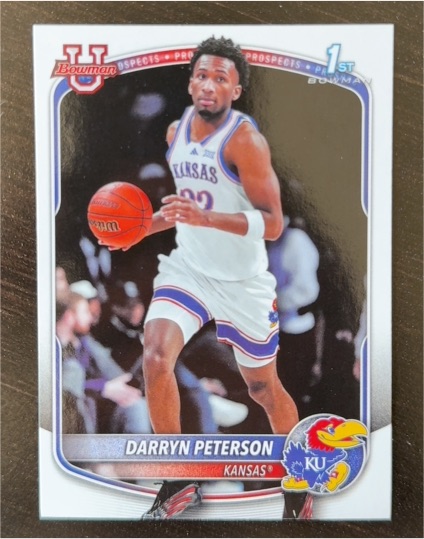 2025-26 Bowman University 1st Bowman #BPP-2 Darryn Peterson — front