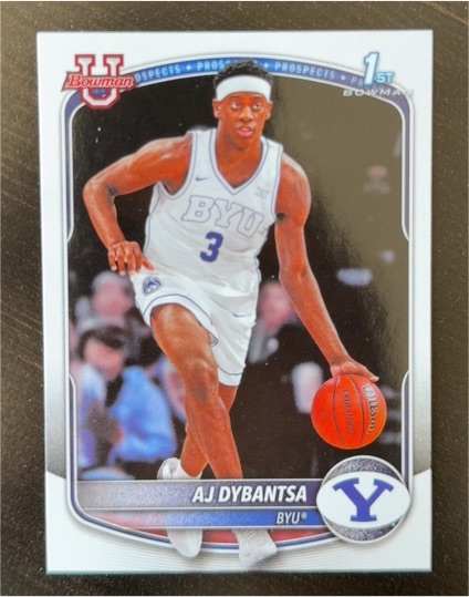2025 Bowman Basketball #BPP-1 AJ Dybantsa — front