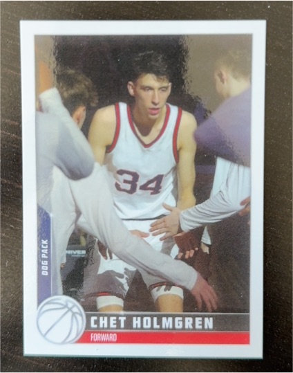 2022 Topps X #23 Chet Holmgren Dog Pack — front