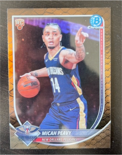 2025-26 Bowman Chrome #BCV-41 Micah Peavy — front