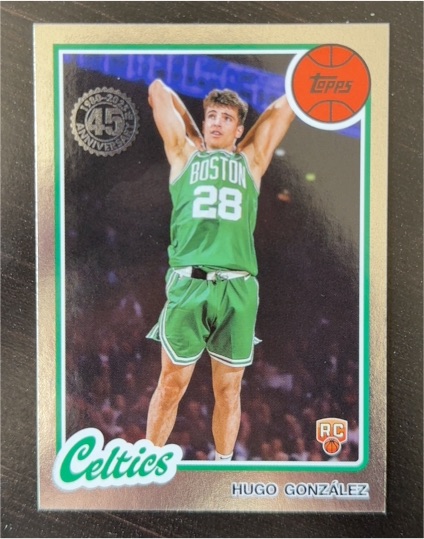 2025-26 Topps 45th Anniversary #80BK-100 Hugo Gonzalez — front