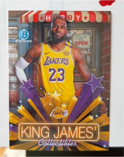 2025 Bowman Chrome Hobby Stars #HS-13 LeBron James — front