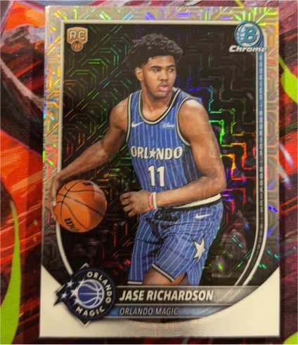 2025-26 Bowman Chrome #BCV-25 Jase Richardson — front