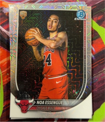 2025-26 Bowman Chrome #BCV-12 Noa Essengue — front