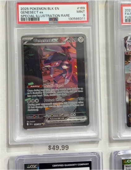2025 Pokémon BLK EN #169 Genesect EX Special Illustration Rare — front