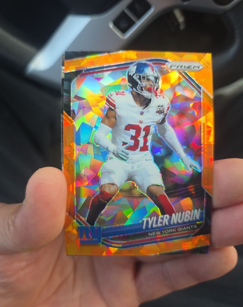 2024 Panini Prizm #395 Tyler Nubin Orange Lazer — front