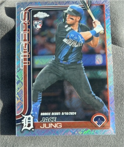 2025 Topps Chrome #225 Jace Jung — front