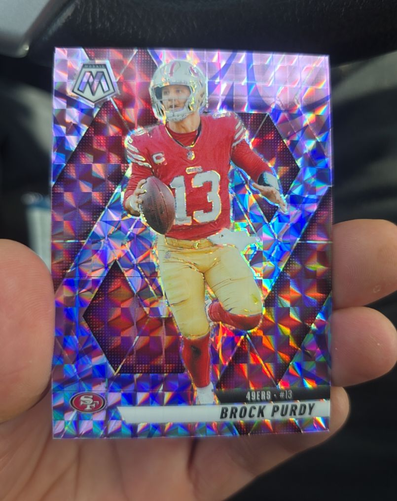 2025 Panini Mosaic #221 Brock Purdy — front