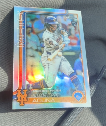 2025 Topps Chrome Update #USC53 Luisangel Acuna — front