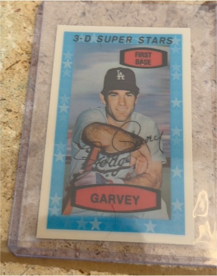 1981 Kellogg's 3-D Super Stars #10 Steve Garvey — front