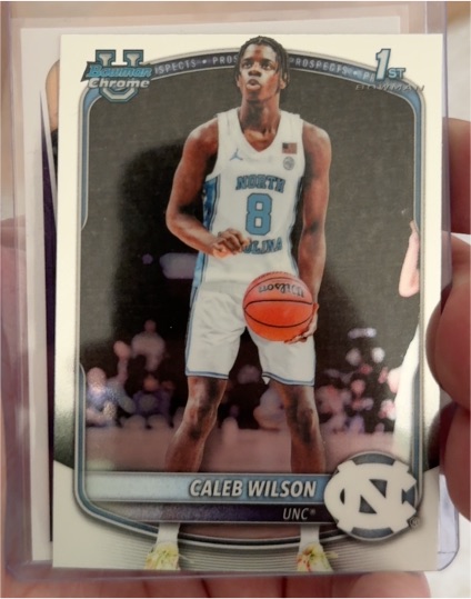 2025-26 Bowman Chrome #BCP-83 Caleb Wilson — front