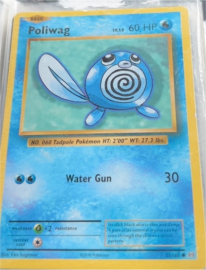 2016 Pokémon XY Evolutions #23 Poliwag — front