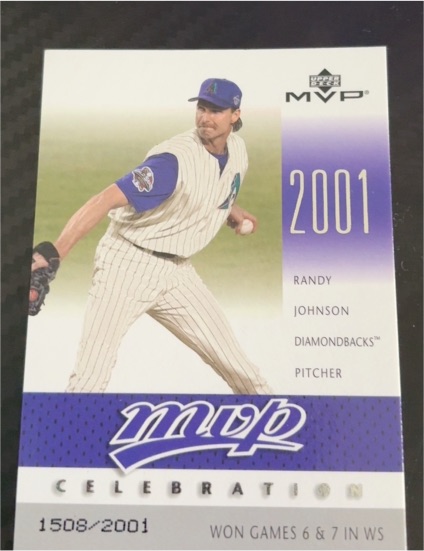2003 Upper Deck MVP Celebration #MVP80 Randy Johnson — front