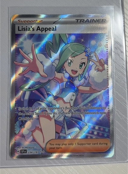 2024 Pokémon TCG Sv08 Surging Sparks #234 Lisia's Appeal — front