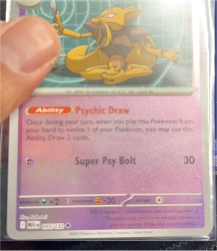 2021 Pokemon ME01: Mega Evolution #055 Kadabra — front
