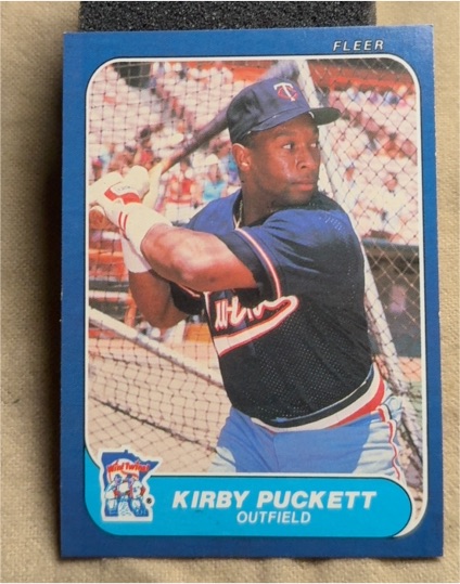 1986 Fleer #401 Kirby Puckett — front