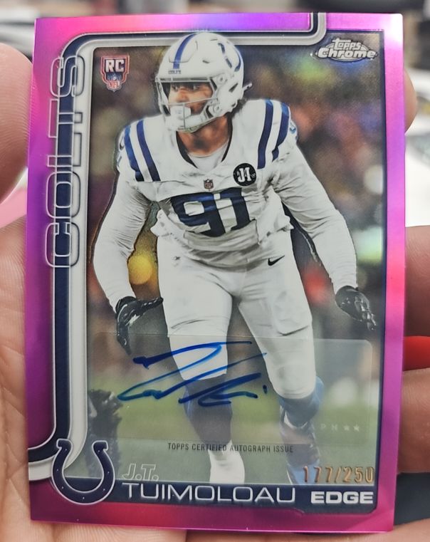 2025 Topps Chrome #RA-JT J.T. Tuimoloau — front