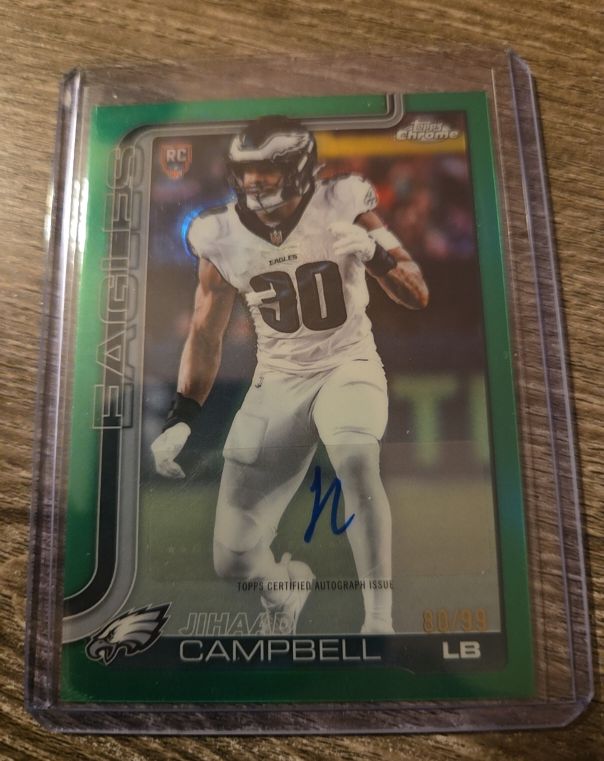 2025 Topps Chrome #RA-JC Jihaad Campbell — front