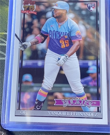 2026 Topps Series 1 #T91-61 Yanquiel Fernandez — front
