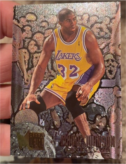 1995-96 Fleer Metal #161 Magic Johnson — front