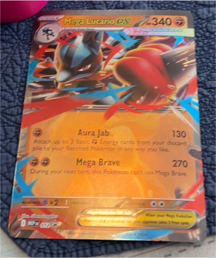 2025 Pokémon TCG Mega Lucario EX #012 — front