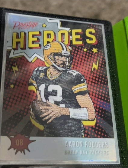 2020 Panini Prestige #HE-AR Aaron Rodgers Heroes — front