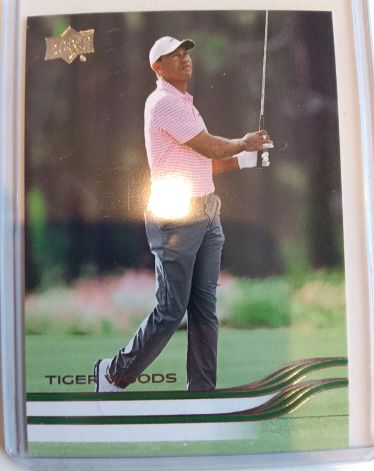 2026 Upper Deck Golf #1 Tiger Woods — front
