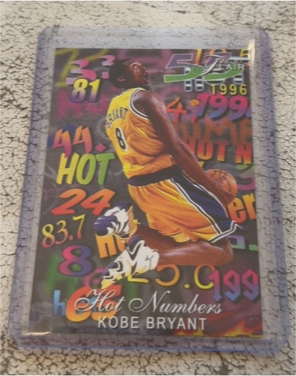 1996 Flair Hot Numbers Kobe Bryant — front