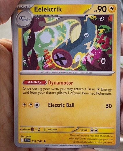 2026 Pokémon Prize Pack Series 8 #031 Eelektrik — front