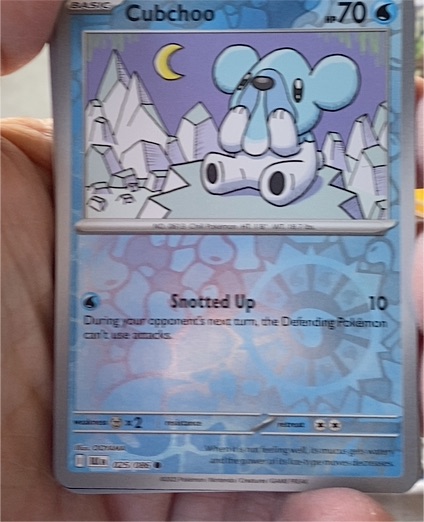 2023 Pokémon SV Black Bolt #025 Cubchoo — front