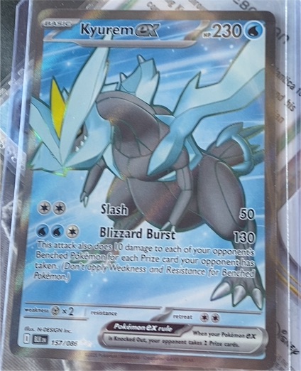 2021 Pokémon Black & White Black Bolt #157 Kyurem ex — front