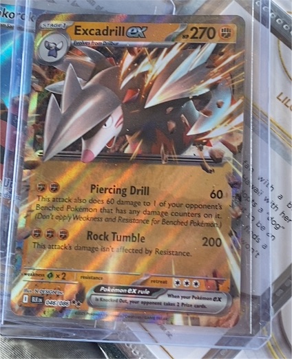 2015 Pokémon SV Black Bolt #046 Excadrill ex — front