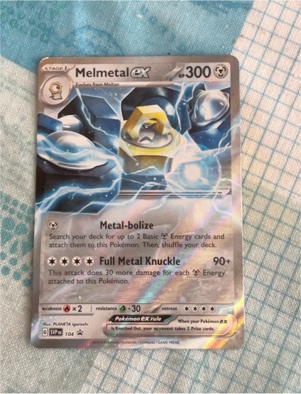 2023 Pokémon Scarlet & Violet Promo #104 Melmetal ex — front