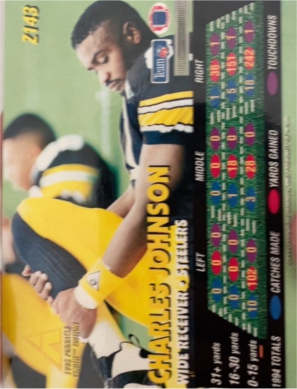 1994 Classic Pro Line #243 Charles Johnson — front