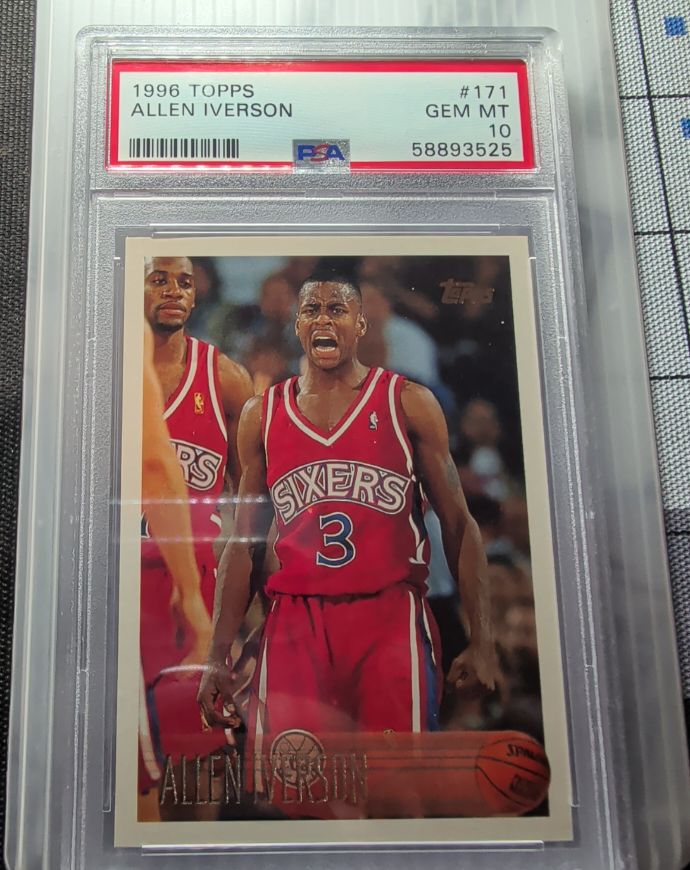 1996 Topps #171 Allen Iverson — front