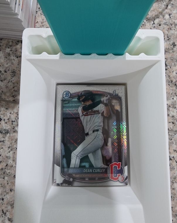 2025 Bowman Draft Chrome #BDC-129 Dean Curley Mojo Refractor — front