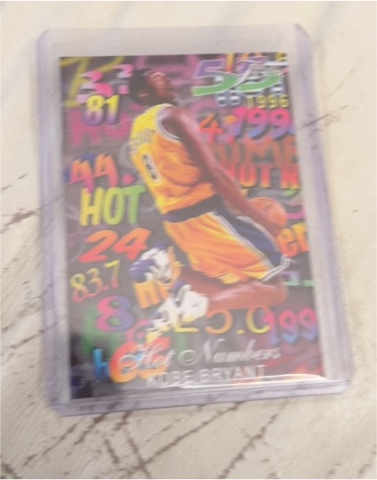 1996 Flair Hot Numbers #Kobe Bryant — front